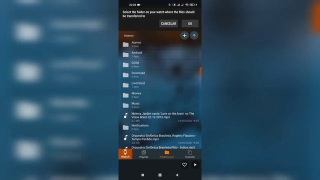 Escutar música no Smartwatch com Wear OS Ticwatch (atualização do App) смотреть онлайн