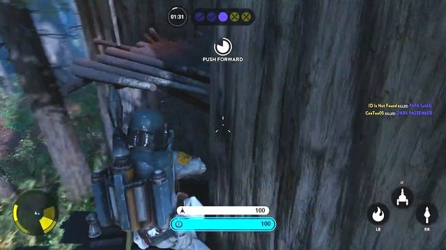 "StarWars Battlefront" ► Best Hero Boba Fett Galactic Empire Multiplayer Gameplay On Endor смотреть онлайн
