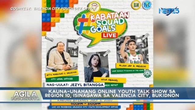 Kauna-unahang Online Youth Talk Show sa Region 10, isinagawa sa Valencia City, Bukidnon смотреть онлайн