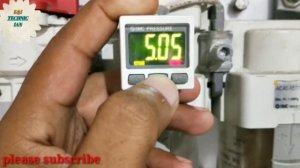 Digital pressure switch setting . SMC pressure switch. ISE30A-01-B