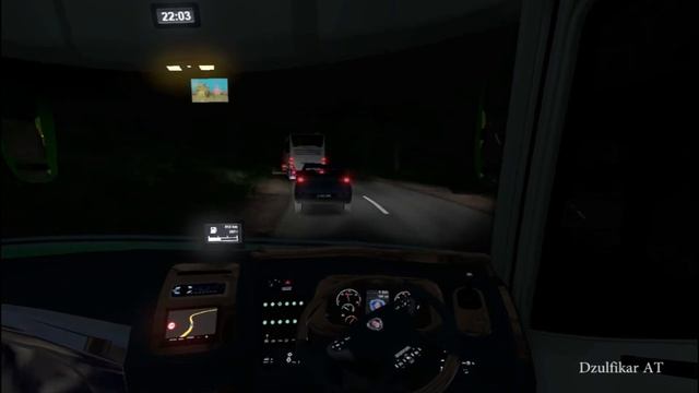 Euro Truck Simulator 2 - Night Run With Setra Jetbus 2 SHD смотреть онлайн
