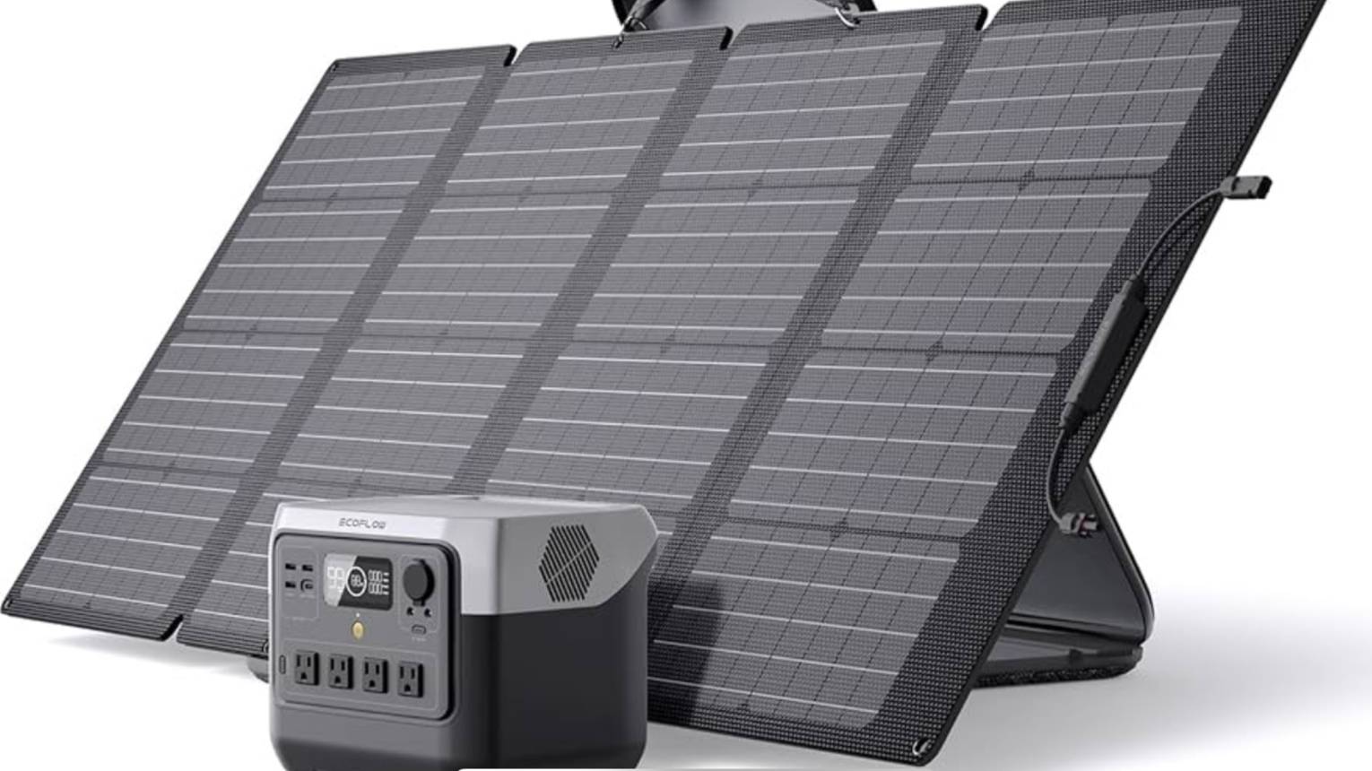 Первое подключение  станции Eco Flow River 2 Pro к солнечной панели без контроллера.