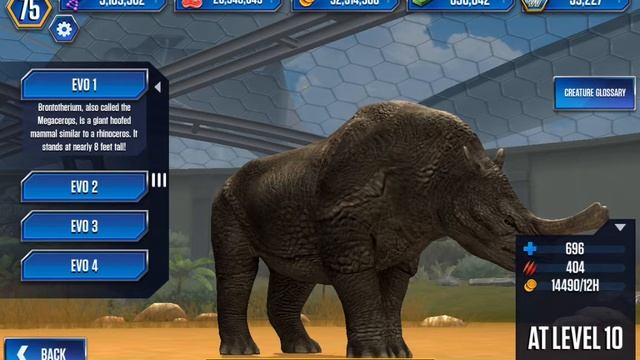 Brontotherium Level 40 смотреть онлайн