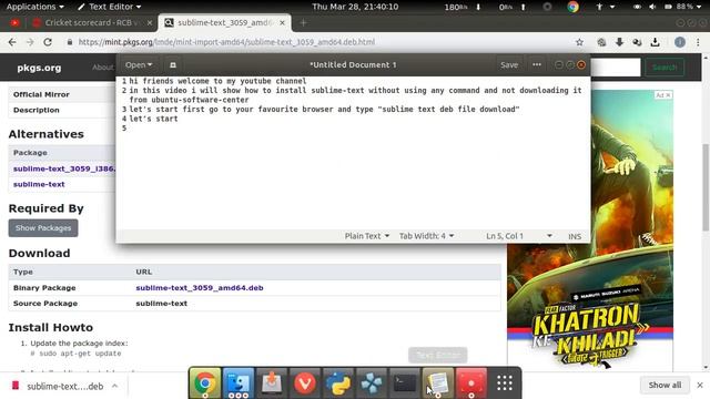 HOW TO INSTALL SUBLIME-TEXT EDITOR MANUALLY DOWNLOADING FROM INTERNET смотреть онлайн