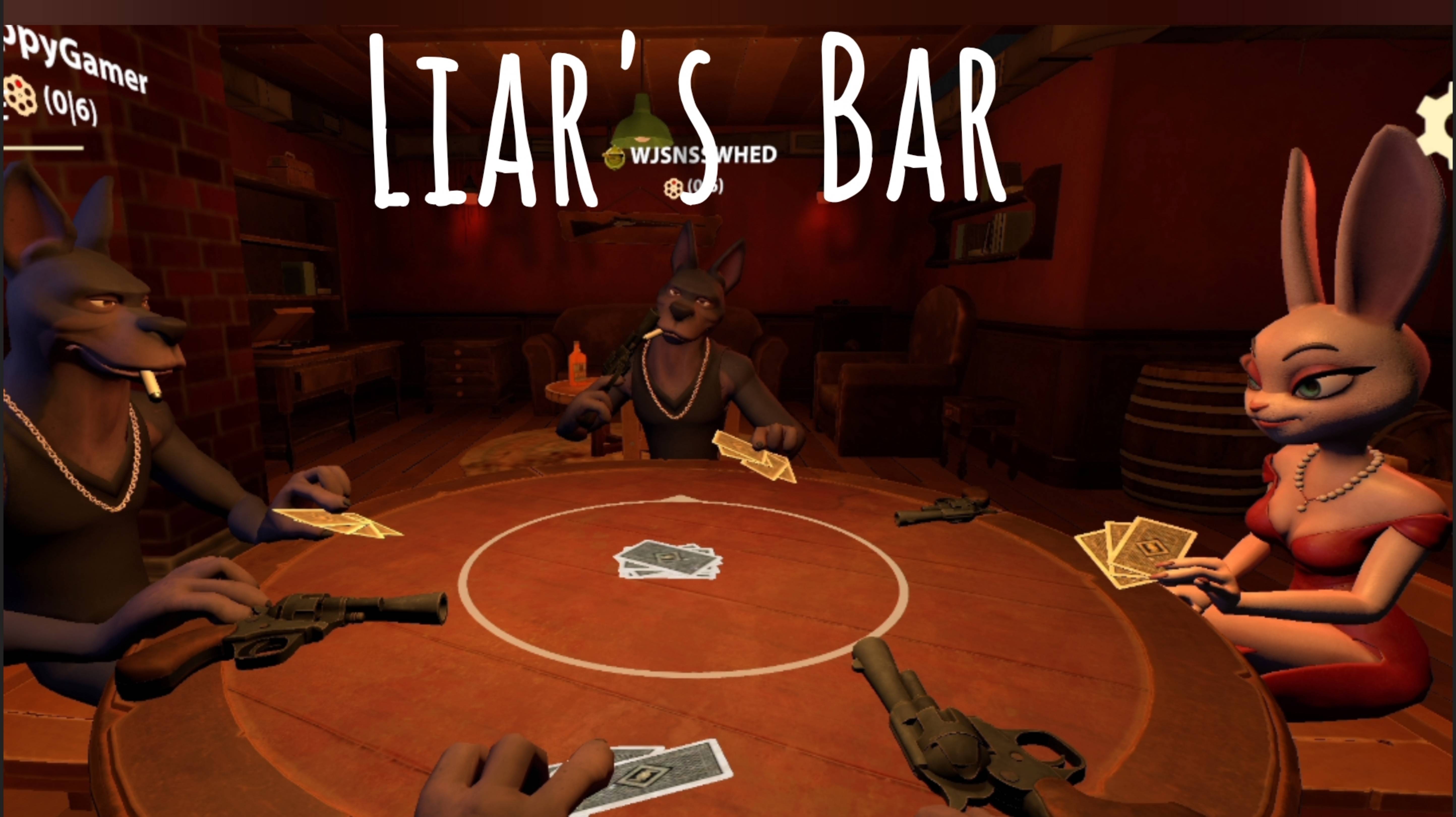РУЛЕТКА НА ВЫЖИВАНИЕ В ИГРЕ LIAR'S BAR
БАР ЛЖЕЦЫ