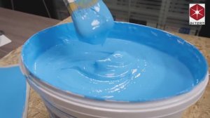 Синяя полимерная гидроизоляционная мастика для душевых и теплого пола.