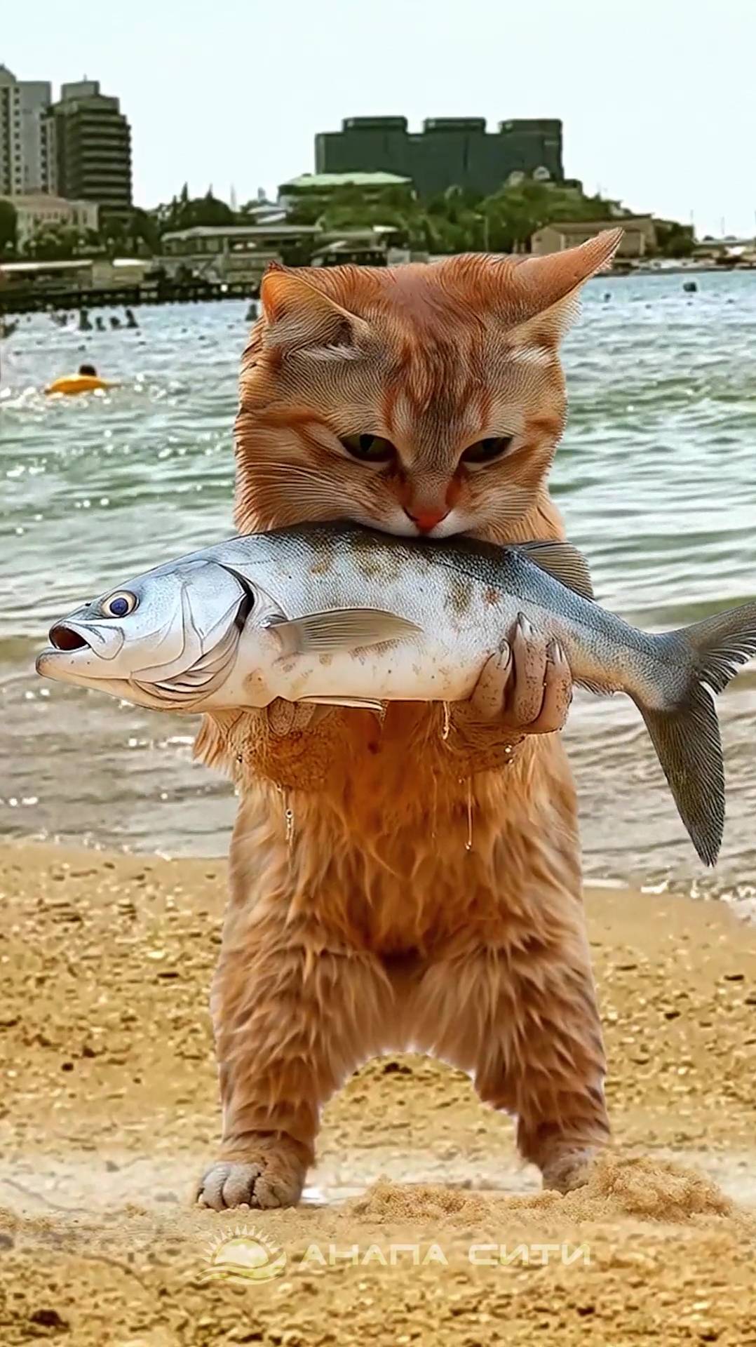 Кот рыбак😂 смотреть онлайн