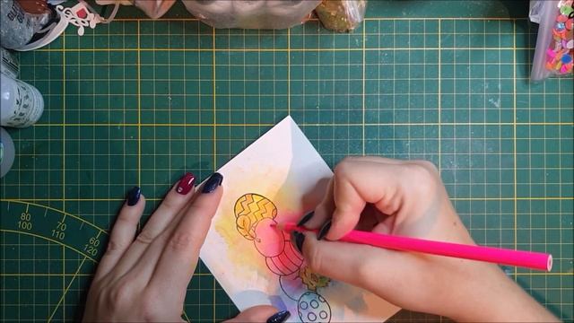 Bunte Osterkarte mit Felix und Neon Farben basteln / Kulricke / KreativesmitPapier / Faltkarten смотреть онлайн