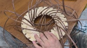 Новогодний/Рождественский  венок из ротанга