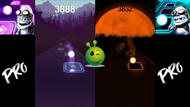 Hop World Tiles Neon Jump Crazy Frog Axel F Noob VS Pro VS God V2 смотреть онлайн