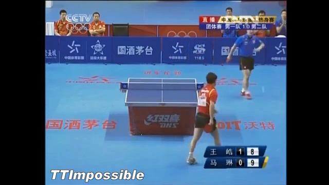 China warn-up for Olympic: Wang Hao - Ma Lin смотреть онлайн