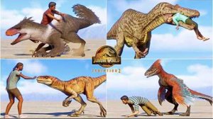 Все виды нападений на людей в мир юрского периода эволюшн 2