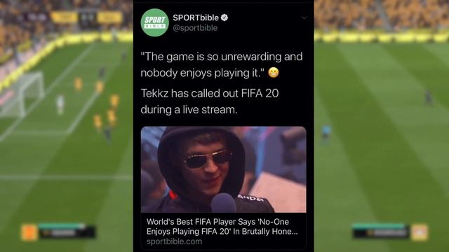FIFA 20 Pro Player Tekkz Calls Out EA Live On Stream смотреть онлайн