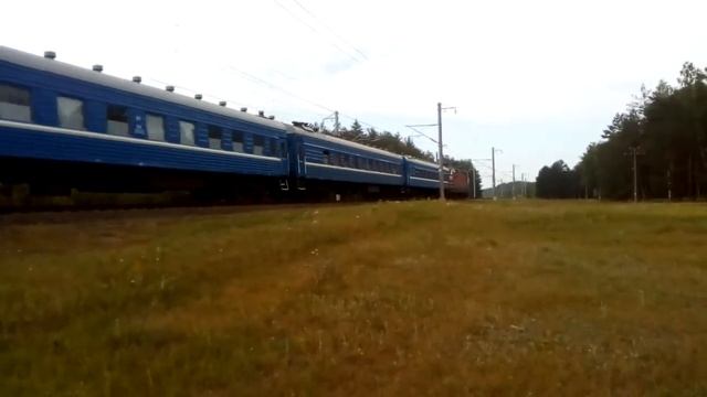 Электровоз ЧС4т-542 с поездом №93 Одесса - Минск смотреть онлайн