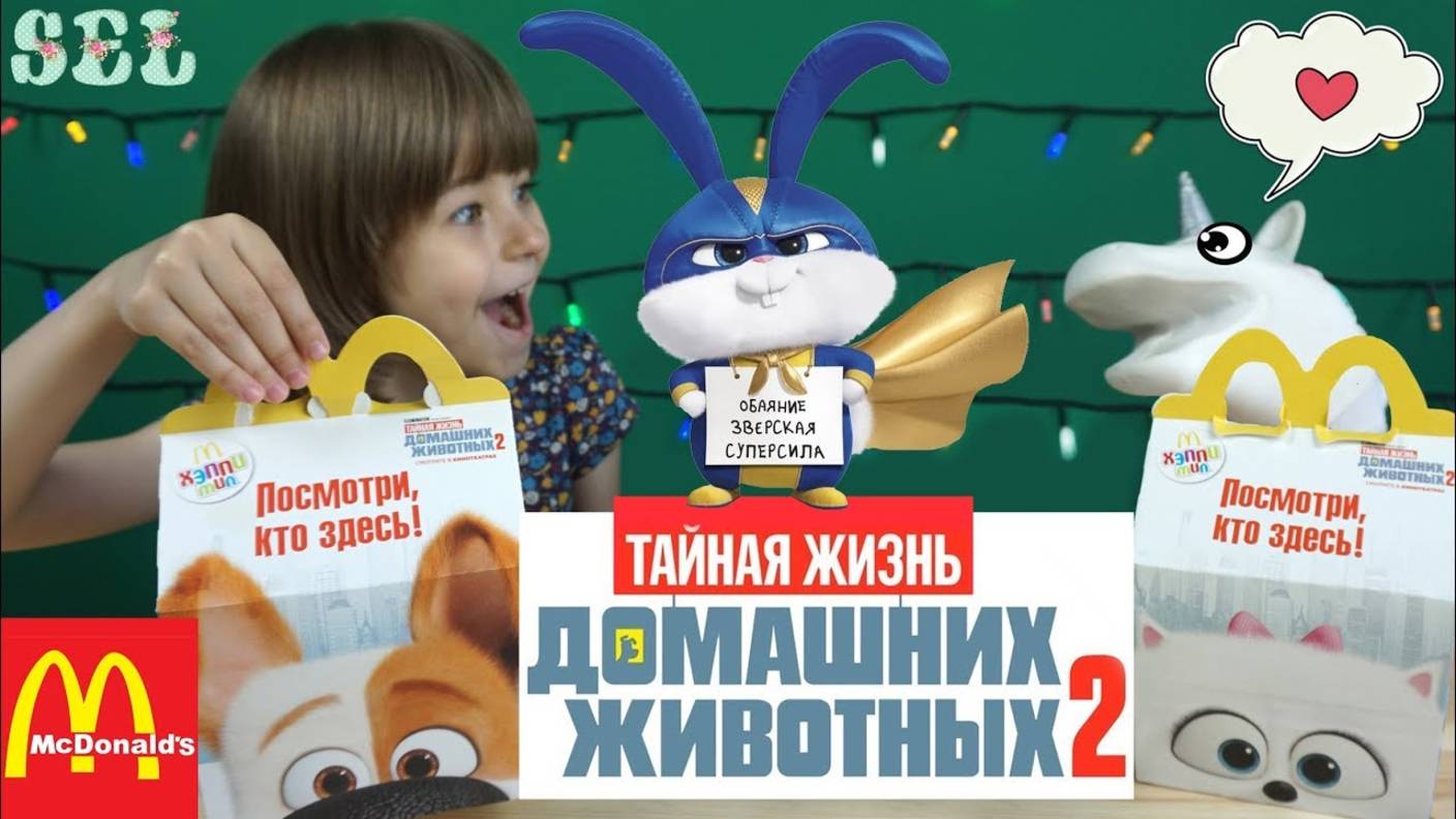 ТАЙНАЯ ЖИЗНЬ ДОМАШНИХ ЖИВОТНЫХ 2 Челлендж Хэппи Мил 2019 The Secret Life Of Pets 2 смотреть онлайн