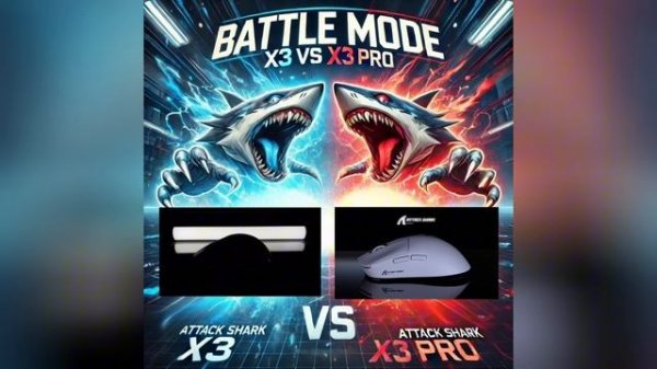 🔥 Битва титанов: Attack Shark X3 vs. Attack Shark X3 PRO! Кто выйдет победителем? 🔥