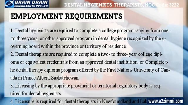 Dental Hygienists - Profile Description for Canada Work permit, LMIA and PR | NOC CODE 3222 смотреть онлайн