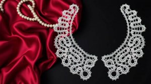 Воротничок крючком из 2-х половинок. Часть 2