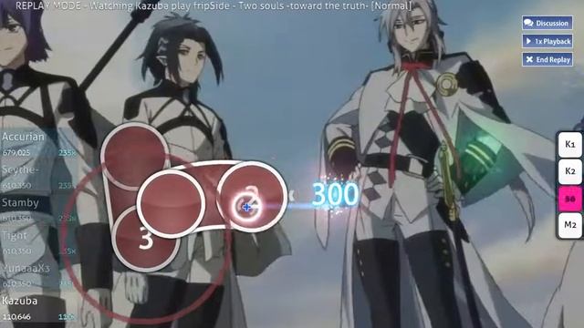 Osu! Two Souls (Owari no seraph) смотреть онлайн