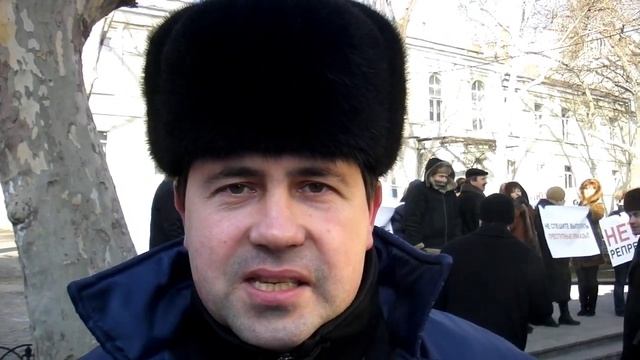 Протест рабочих "Стальканата" в Одессе 10.02.12 смотреть онлайн