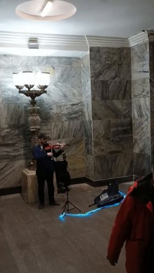 Музыкант в метро