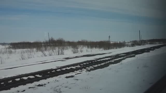 Станция Обская. Подход Ямальской ж/д к Трансполярке смотреть онлайн