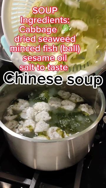 #chinesesoup ll Cabbage dried seaweed minced fish (ball) #short #shortsvideo #ytshorts #shortfeed смотреть онлайн