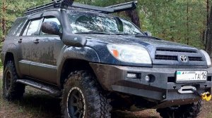 Установка на Toyota 4runner 215 (Силовой бампер, силовые пороги, дополнительный бак)