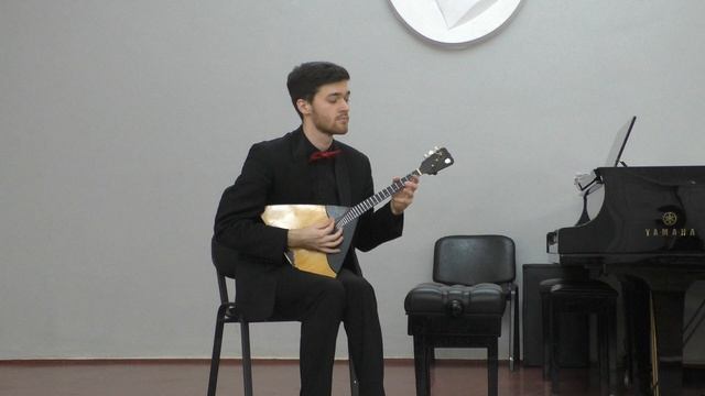 П.Нечепоренко. "Вариации на тему Паганини" Исп. Юрий Шишков (балалайка) Новосибирская консерватория смотреть онлайн