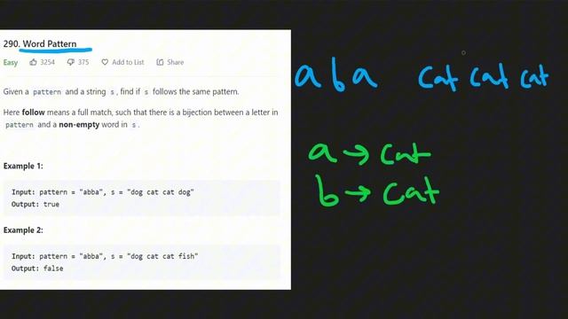 Leetcode 290: Word Pattern (RU) смотреть онлайн