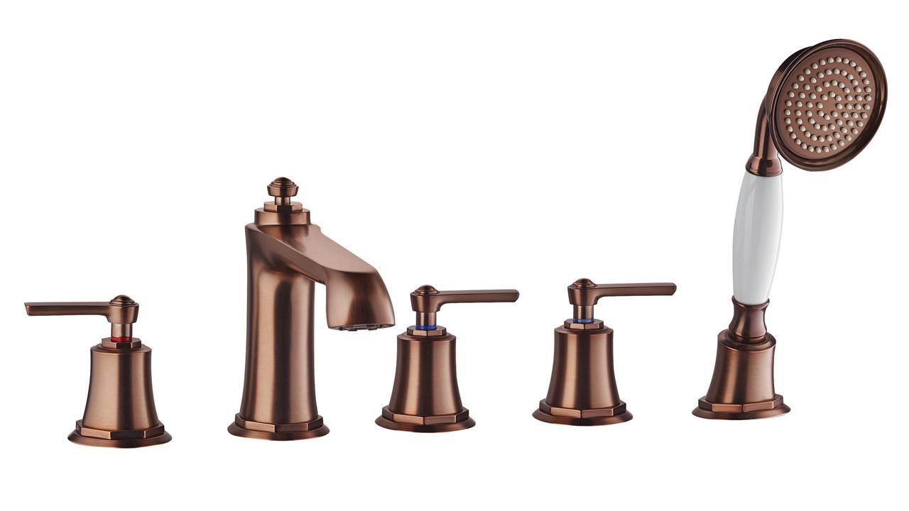 Распаковка смесителя для ванны с душевой лейкой Swedbe Terracotta Art 2508 смотреть онлайн