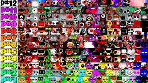 Все новые настоящие фазы 1–12 в Incredibox Sprunki — мод «все в одном»