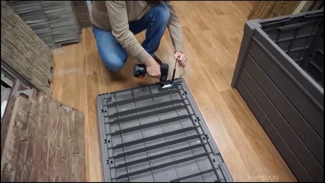 Пластиковый сундук Keter Brightwood инструкция по сборке смотреть онлайн