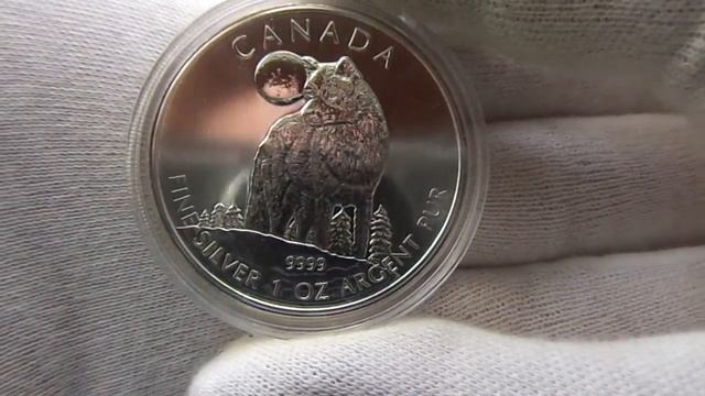 Серебряная монета Волк 2011 г. смотреть онлайн