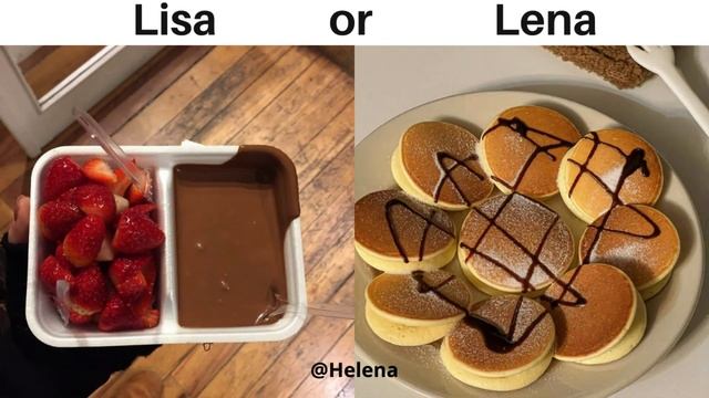 LISA OR LENA 💗 - YUMMY FOOD & TASTY SNACKS & SWEETS -  Part 6 @helena035 
