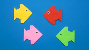 Как сделать Рыбку из бумаги | Простая оригами Рыба своими руками