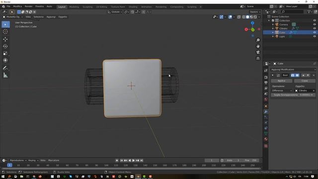 Blender 2.81a Uso modificatore Boolean con alcuni accorgimenti. смотреть онлайн