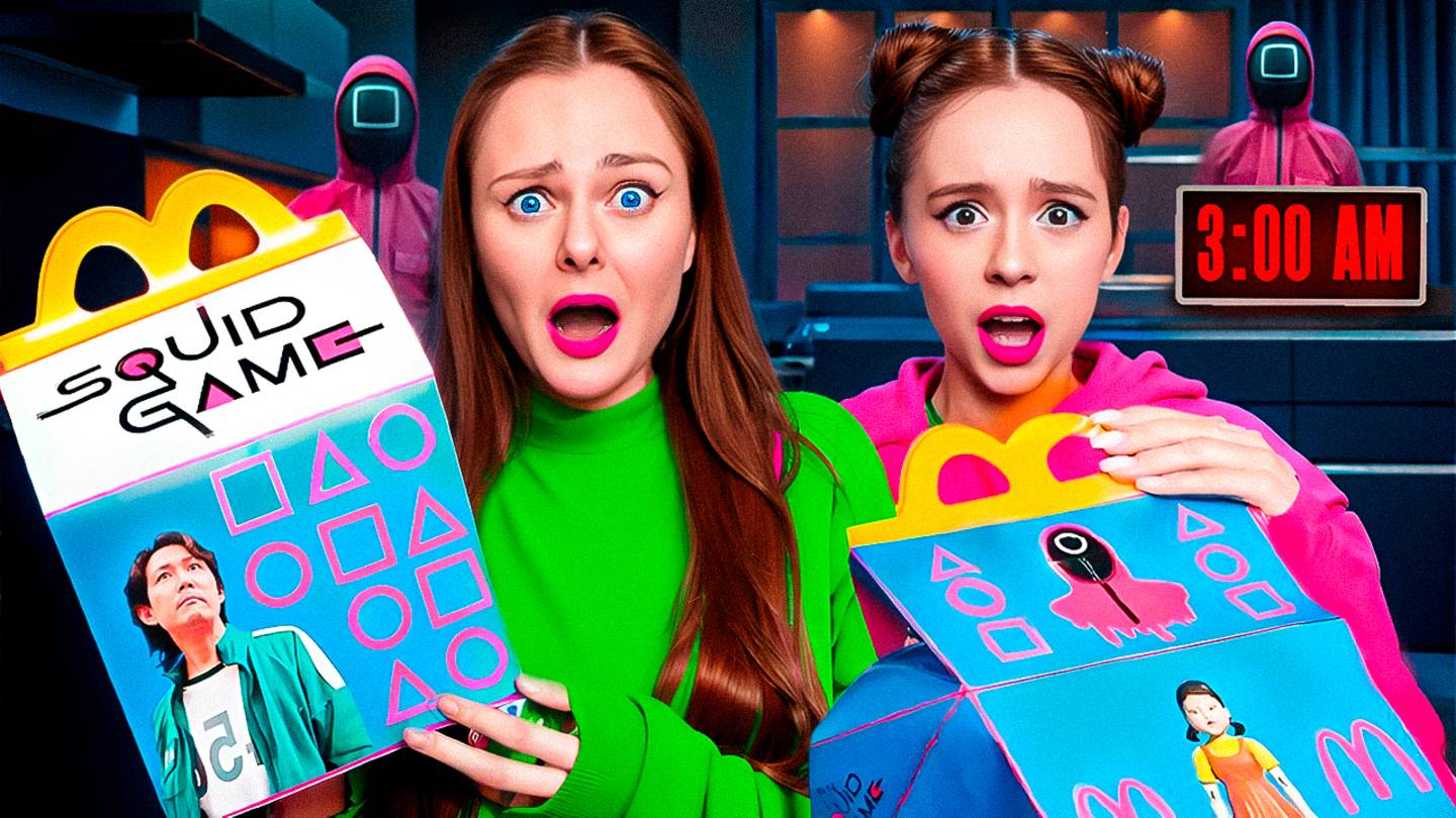 НЕ ОТКРЫВАЙ ХЭППИ МИЛ Игра в Кальмара в 3 часа ночи! смотреть онлайн