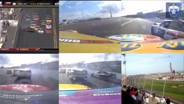 Simultaneous Angles of Kyle Larson’s 2013 DRIVE4COPD 300 Catch-fence Crash смотреть онлайн