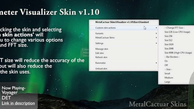 Visualizer Rainmeter Skin v1.10 (Customizable Desktop Visualizer!) смотреть онлайн