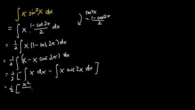 Integration of x sin^2x (Solution) смотреть онлайн