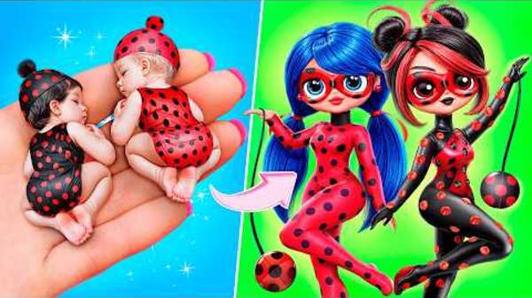 Леди Баг и Тёмная Леди Баг Растут! идеи для кукол