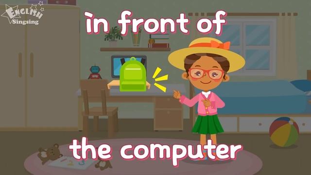 Preposition of place ON, IN, UNDER,IN FRONT OF смотреть онлайн