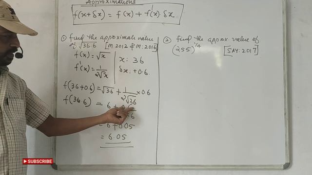 +2 //CBSE // lSC : Class - 12 : APPROXIMATIONS (Application of Derivatives) смотреть онлайн