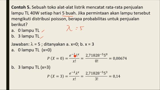 Statistik dan Probabilitas, Pertemuan 8. Distribusi Probabilitas II смотреть онлайн