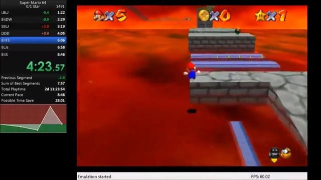 SM64 1 star EMU 8:35 смотреть онлайн