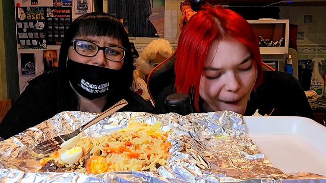 Мукбанг | Шаурма на дровах, Плов, Картошка фри 🍟 | Обжор Асмр смотреть онлайн