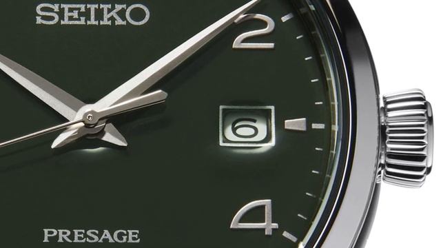 Часы Seiko Presage Green Enamel Dial Limited Edition SPB111J1 смотреть онлайн