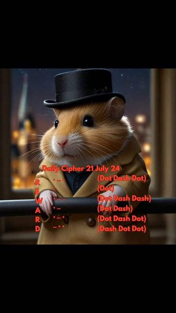 Hamster Kombat Daily cipher 21 July смотреть онлайн