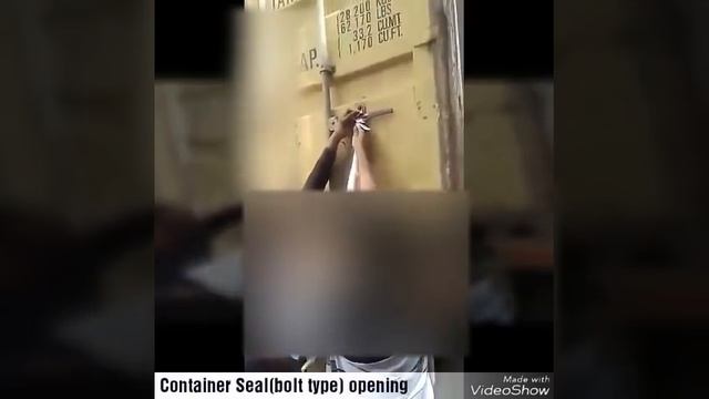 Container Seal opening process technique смотреть онлайн